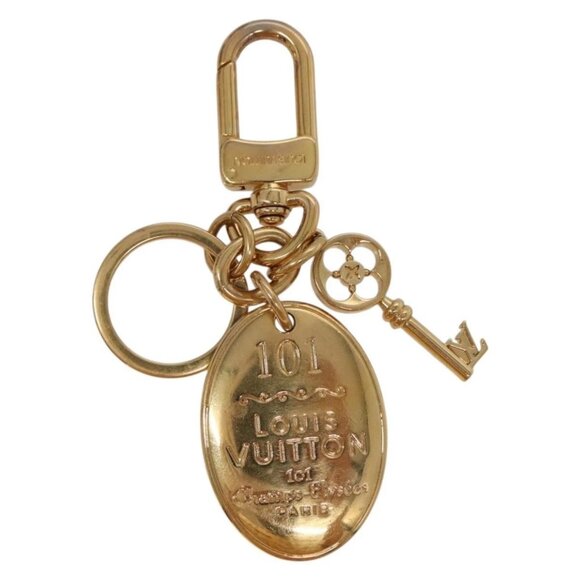 LOUIS VUITTON Porte Cles Maison Key Holder metal Gold M65086 LV Auth 131281 - Picture 3 of 7